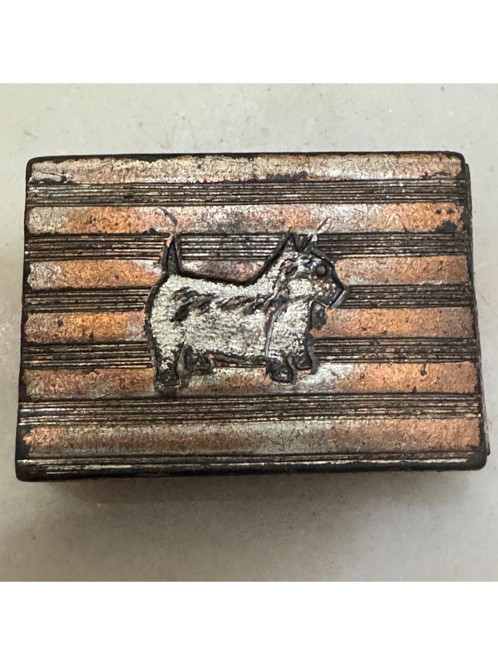 Vintage Metal Match Box Holder – Made in Japan